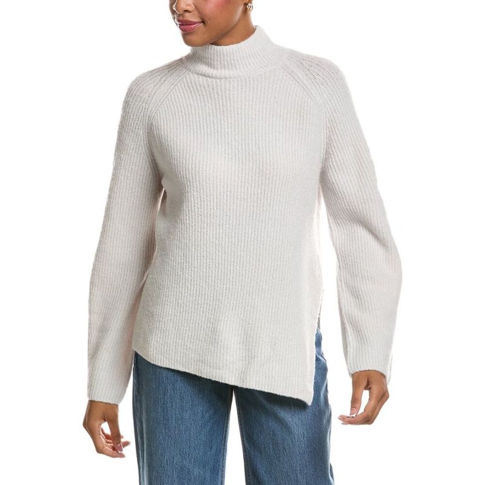 Velvet By Graham & Spencer Womens  Lesa Cozy Knit Sweater, White